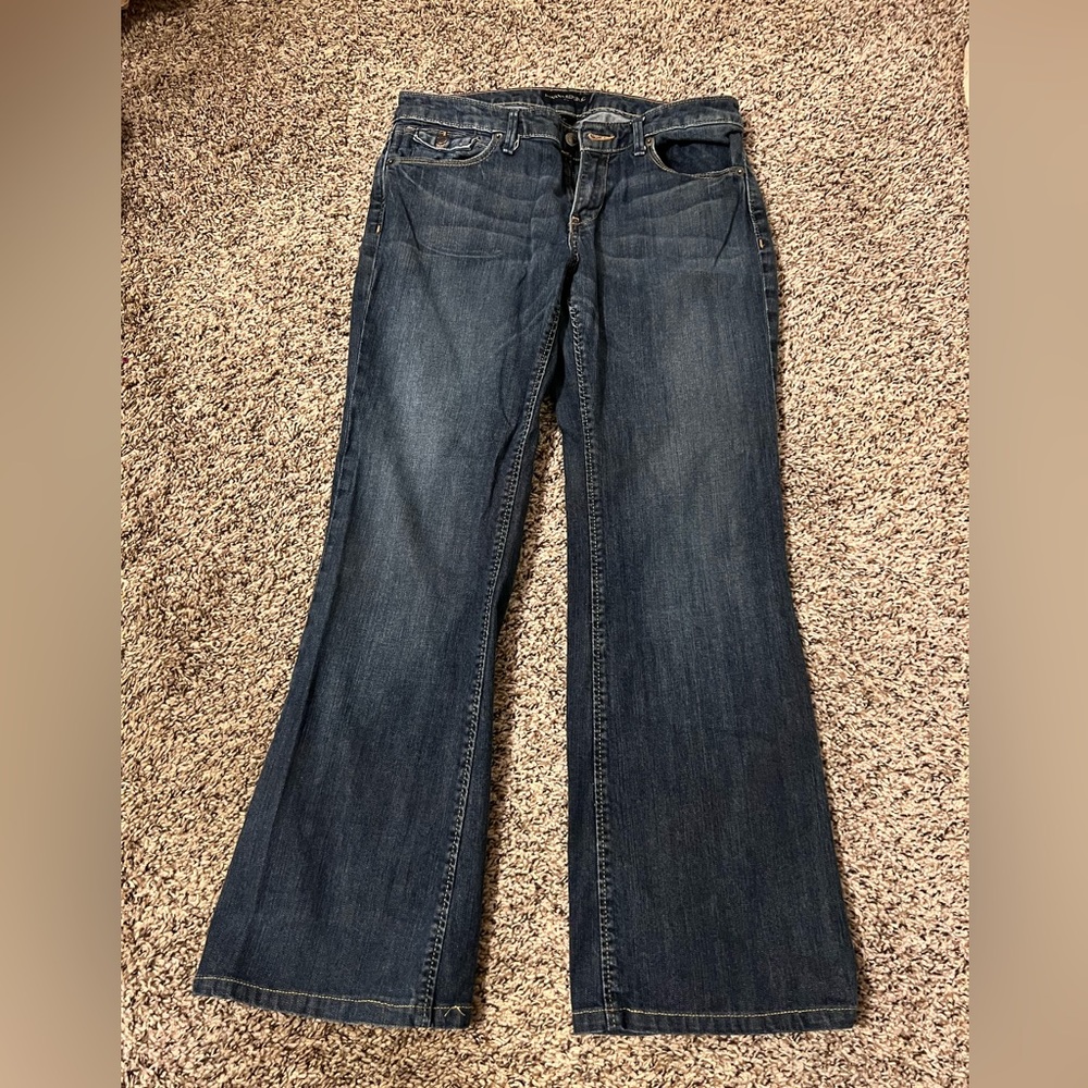 banana republic, dark wash jeans, size 6